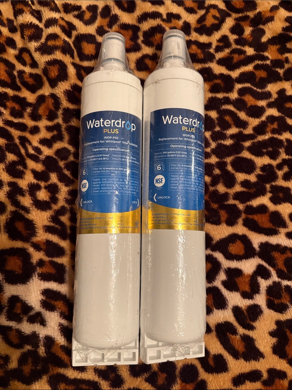 2 - WD-F08 Waterdrop Plus Replacement Refrigerator Water Filter.